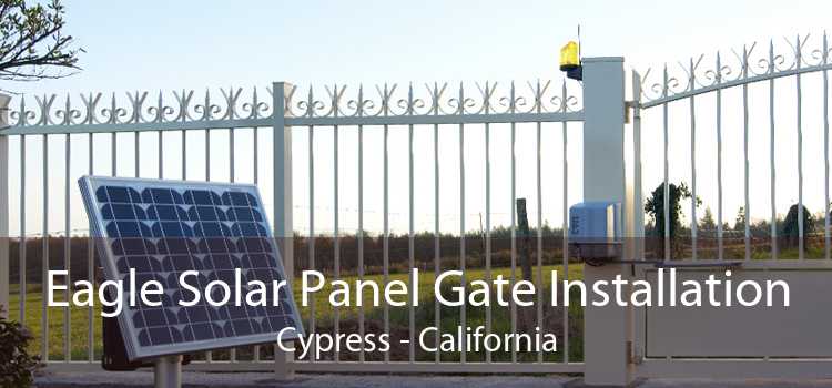 Eagle Solar Panel Gate Installation Cypress - California