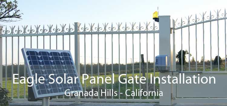 Eagle Solar Panel Gate Installation Granada Hills - California