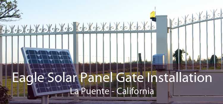 Eagle Solar Panel Gate Installation La Puente - California