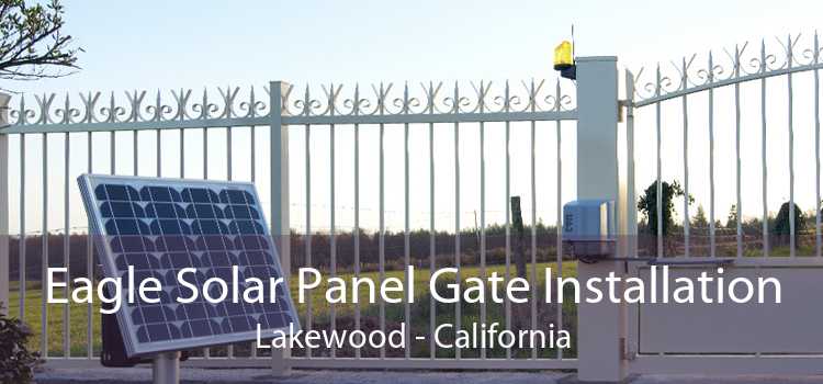 Eagle Solar Panel Gate Installation Lakewood - California