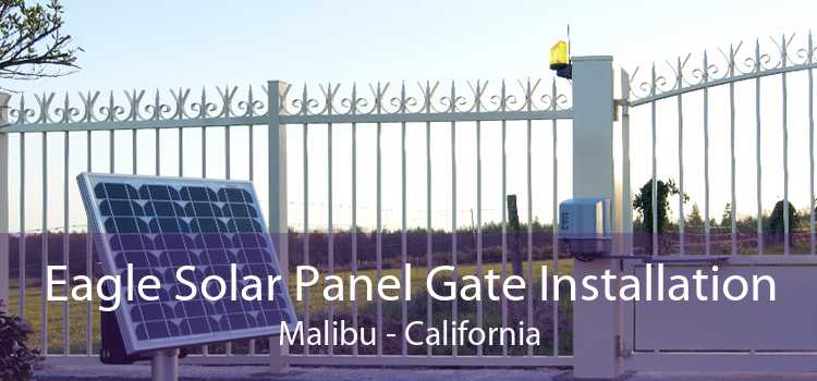 Eagle Solar Panel Gate Installation Malibu - California