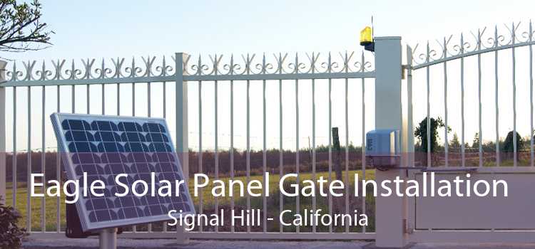 Eagle Solar Panel Gate Installation Signal Hill - California